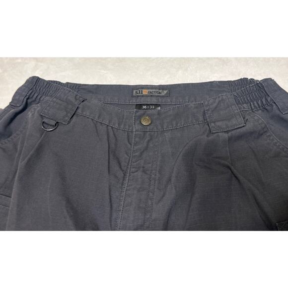 5.11 Tactical Series Pants Mens 36x30 Gray Ripstop Cargo Utility Outdoor Work - Picture 2 of 7
